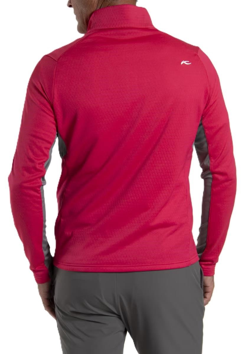 KJUS Hydraulic Midlayer Half-Zip heren sweatshirt, rhubarb/pewter
