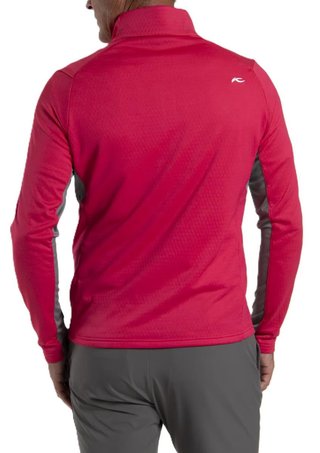 KJUS Hydraulic Midlayer Half-Zip heren sweatshirt, rhubarb/pewter
