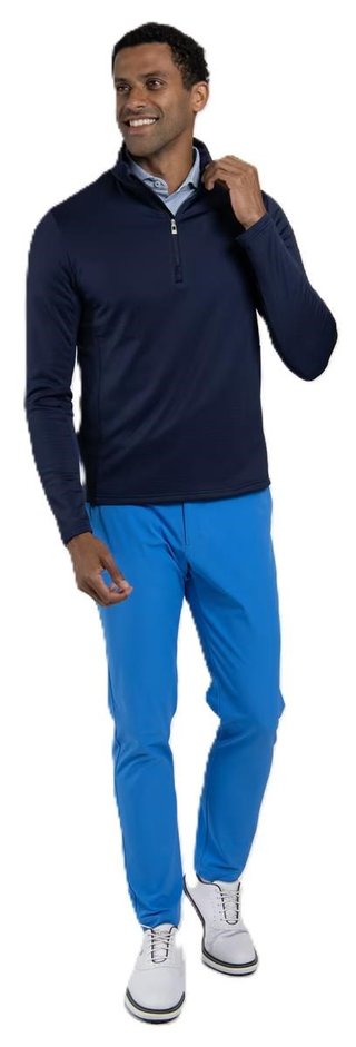 KJUS Hydraulic Midlayer Half-Zip heren sweater, atlanta blue