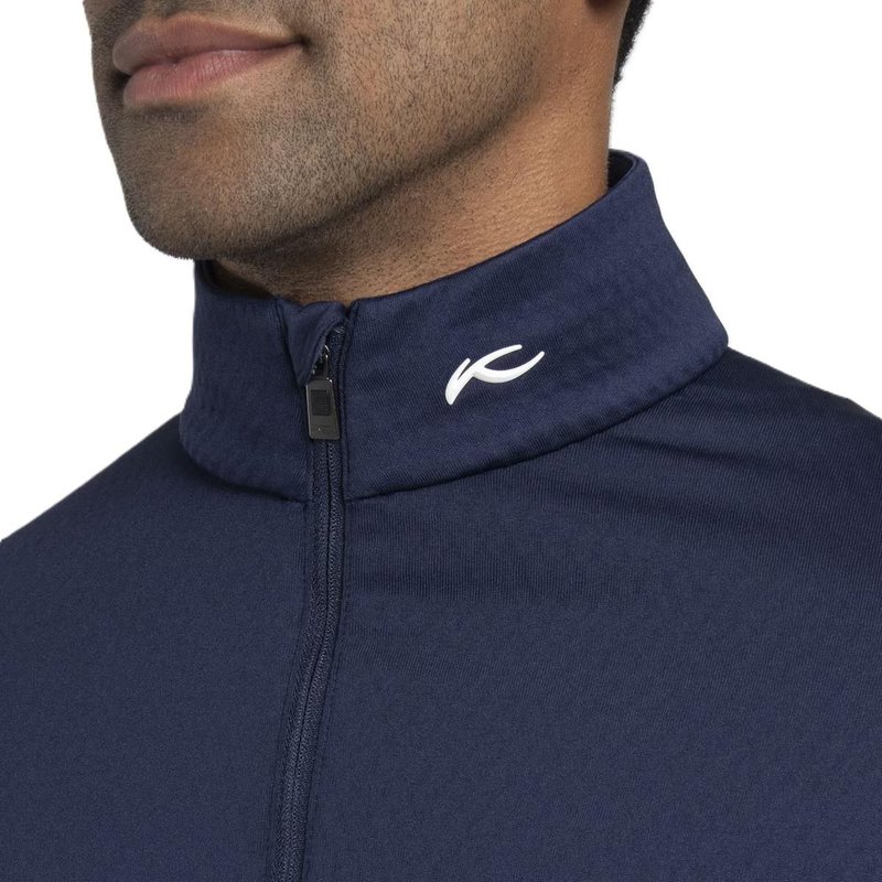 KJUS Hydraulic Midlayer Half-Zip heren sweater, atlanta blue