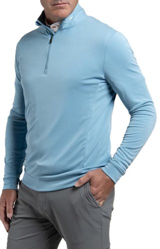 KJUS Kallen Half-Zip heren sweater, atlas blue