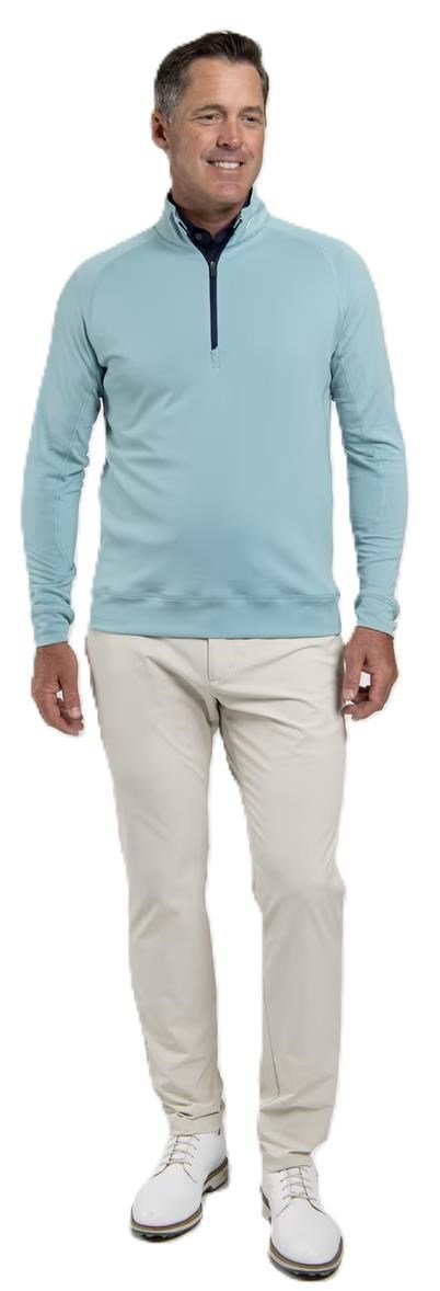 KJUS Keano Half-Zip heren sweater, riverbank/atlanta blue