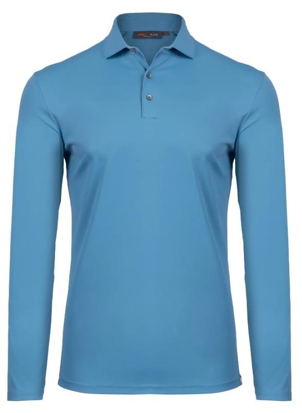 KJUS Cool Point Longsleeve heren polo, atlas blue