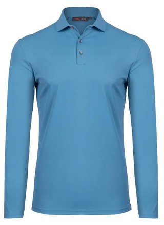 KJUS Cool Point Longsleeve heren polo, atlas blue