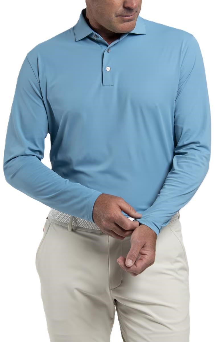 KJUS Cool Point Longsleeve heren polo, atlas blue