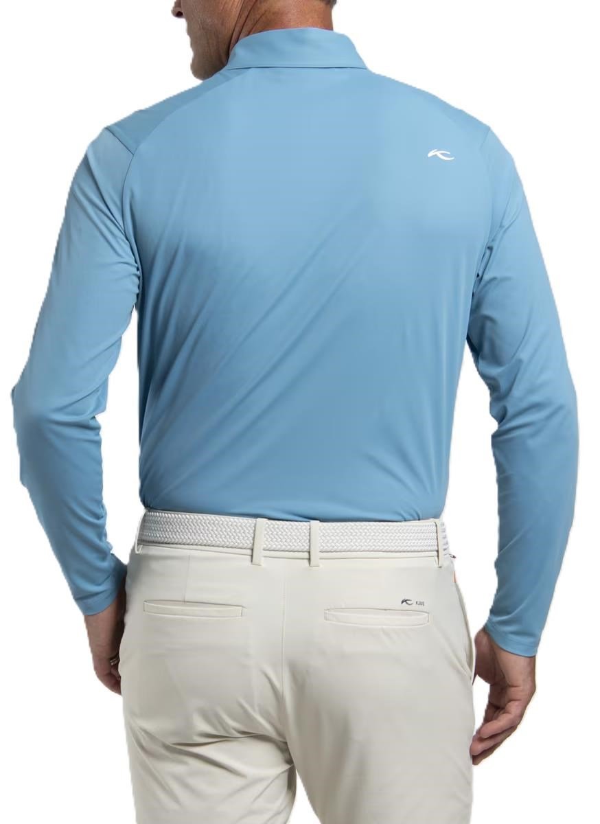 KJUS Cool Point Longsleeve heren polo, atlas blue