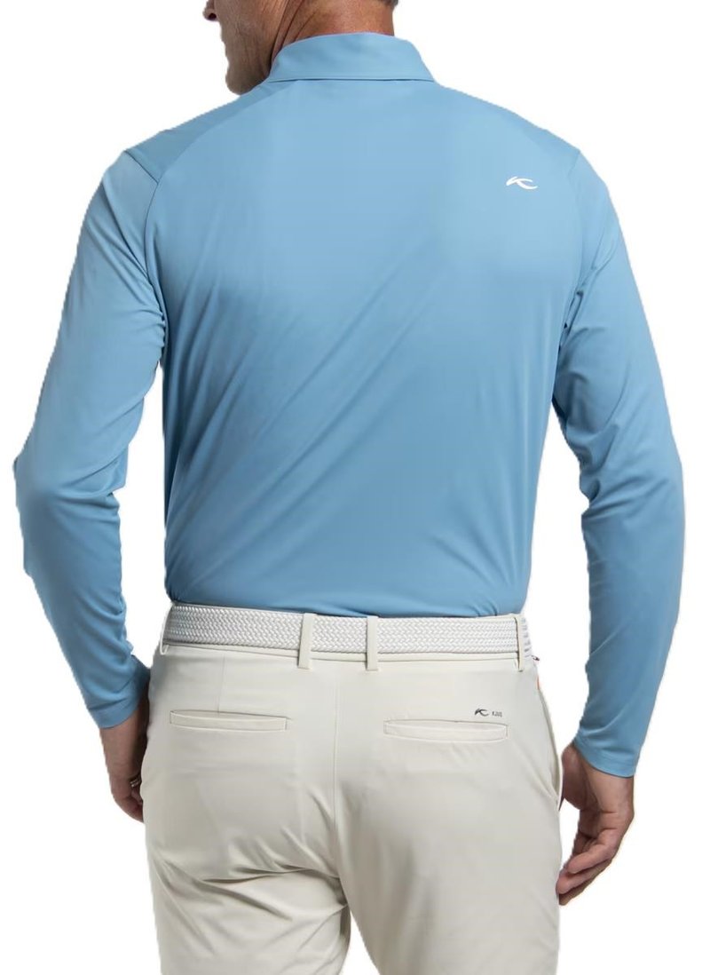 KJUS Cool Point Longsleeve heren polo, atlas blue