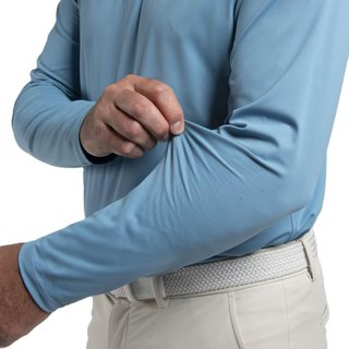 KJUS Cool Point Longsleeve heren polo, atlas blue