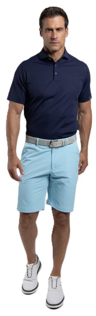 KJUS Cool Point heren polo, atlanta blue