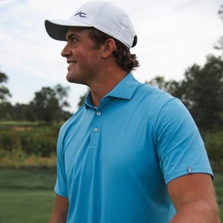 KJUS Cool Point heren polo, atlas blue