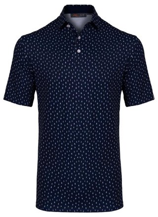 KJUS Golfer heren polo, atlanta blue/white