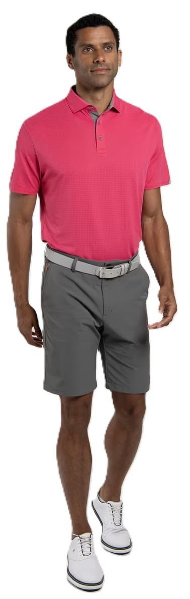 KJUS Savin Structure heren polo, rhubarb