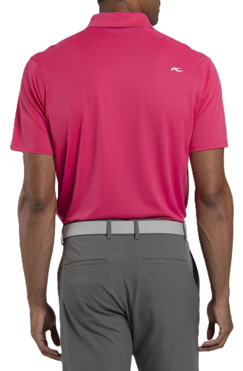 KJUS Savin Structure heren polo, rhubarb