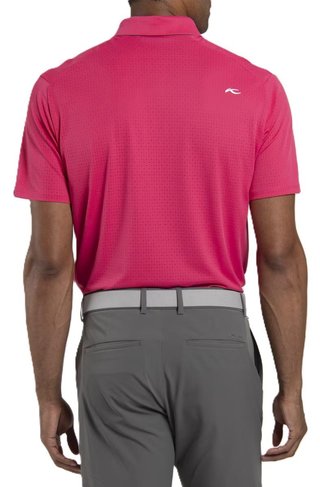 KJUS Savin Structure heren polo, rhubarb