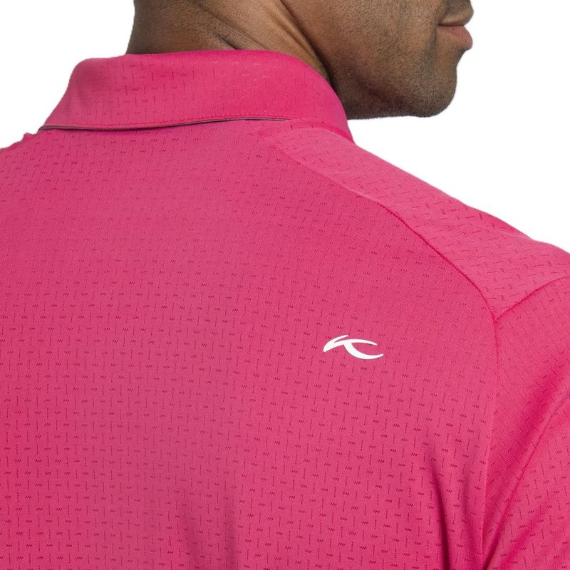 KJUS Savin Structure heren polo, rhubarb