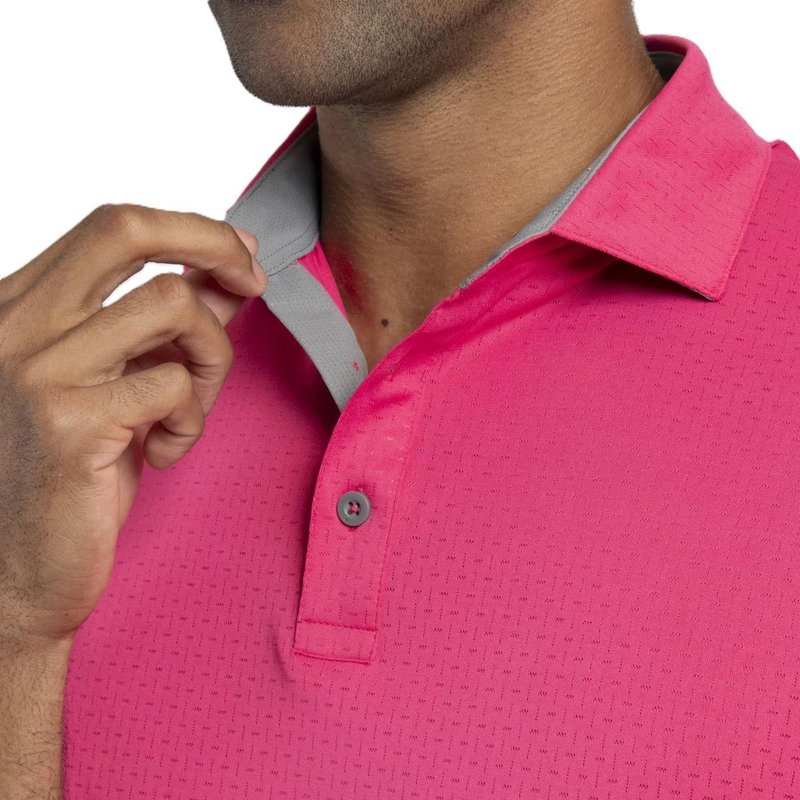 KJUS Savin Structure heren polo, rhubarb