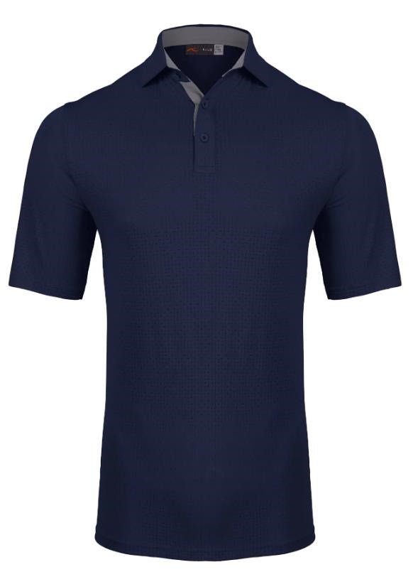 KJUS Savin Structure heren polo, atlanta blue