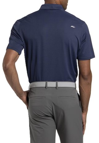 KJUS Savin Structure heren polo, atlanta blue