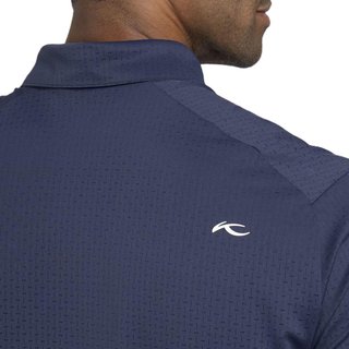 KJUS Savin Structure heren polo, atlanta blue