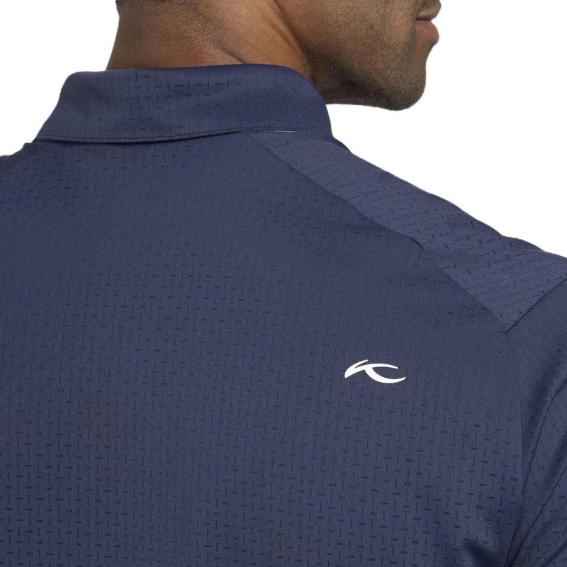 KJUS Savin Structure heren polo, atlanta blue