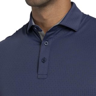 KJUS Savin Structure heren polo, atlanta blue