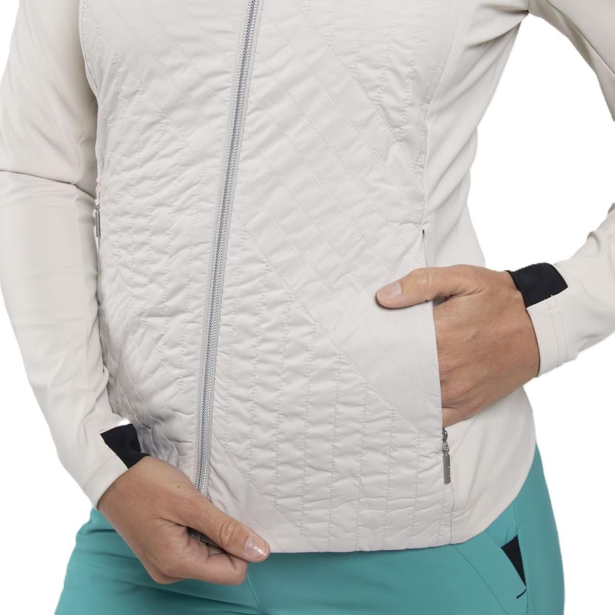 KJUS Retention dames jack, oyster/black