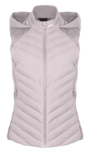 KJUS Sundance Hooded dames vest, oyster
