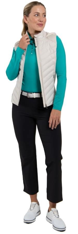 KJUS Sundance Hooded dames vest, oyster