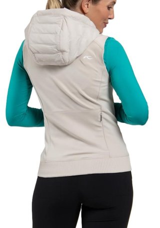 KJUS Sundance Hooded dames vest, oyster