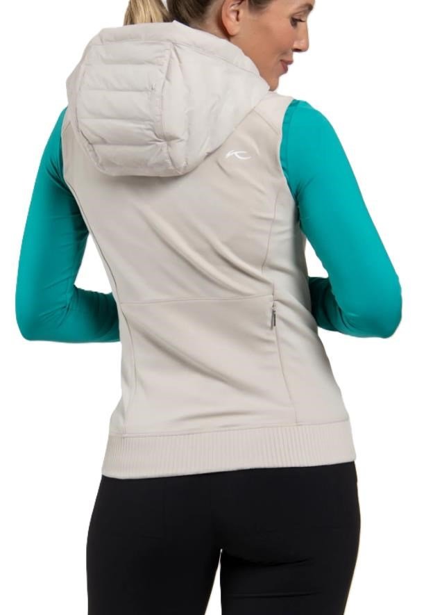 KJUS Sundance Hooded dames vest, oyster