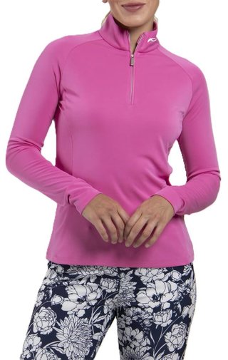 KJUS Kallena Half-Zip dames sweatshirt, peony