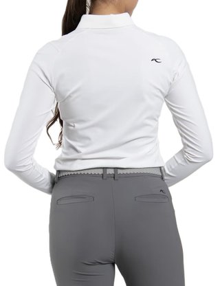 KJUS Catalina Cool longsleeve dames polo, wit