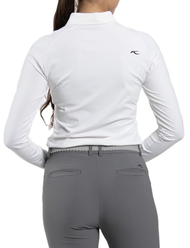 KJUS Catalina Cool longsleeve dames polo, wit