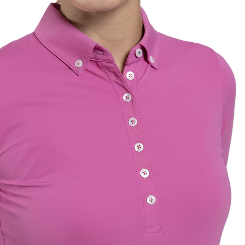 KJUS Catalina Cool longsleeve dames polo, peony