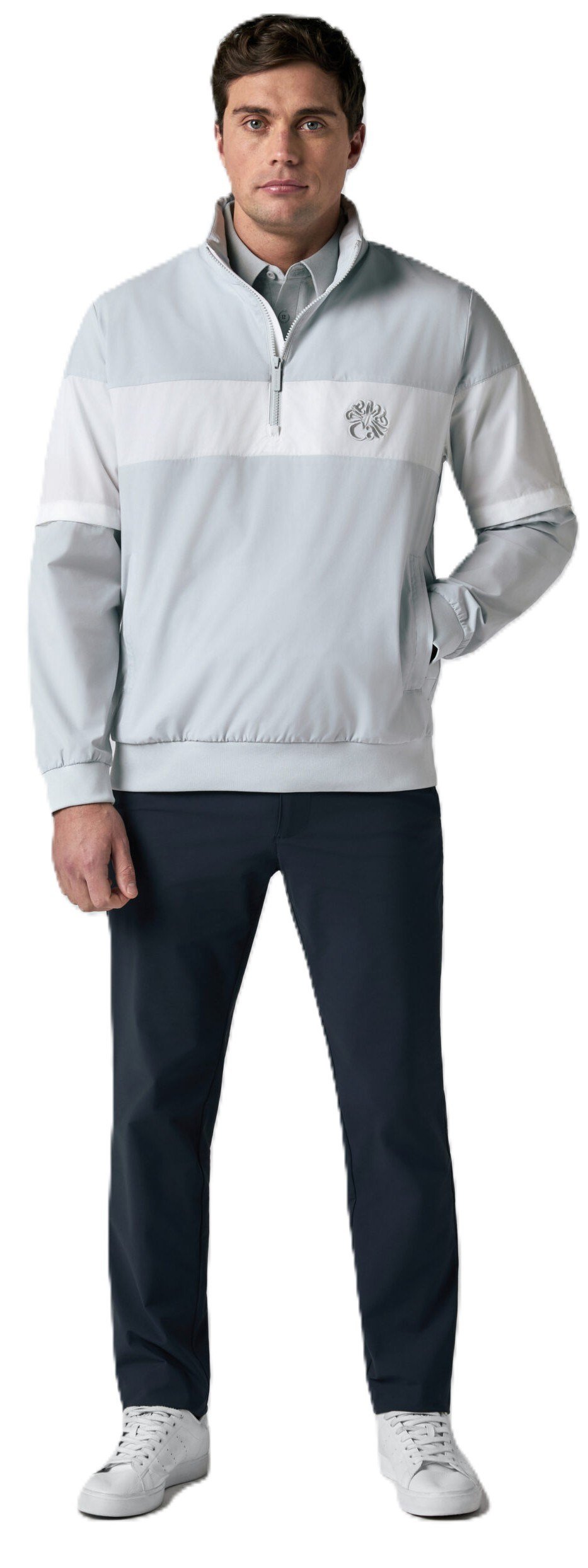 Callaway Modern Traveler Half Zip Convertible heren jack, gray dawn