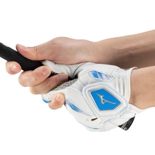 Mizuno Double Grip heren golfhandschoen, wit