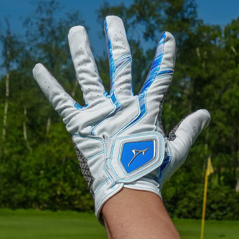 Mizuno Double Grip heren golfhandschoen, wit