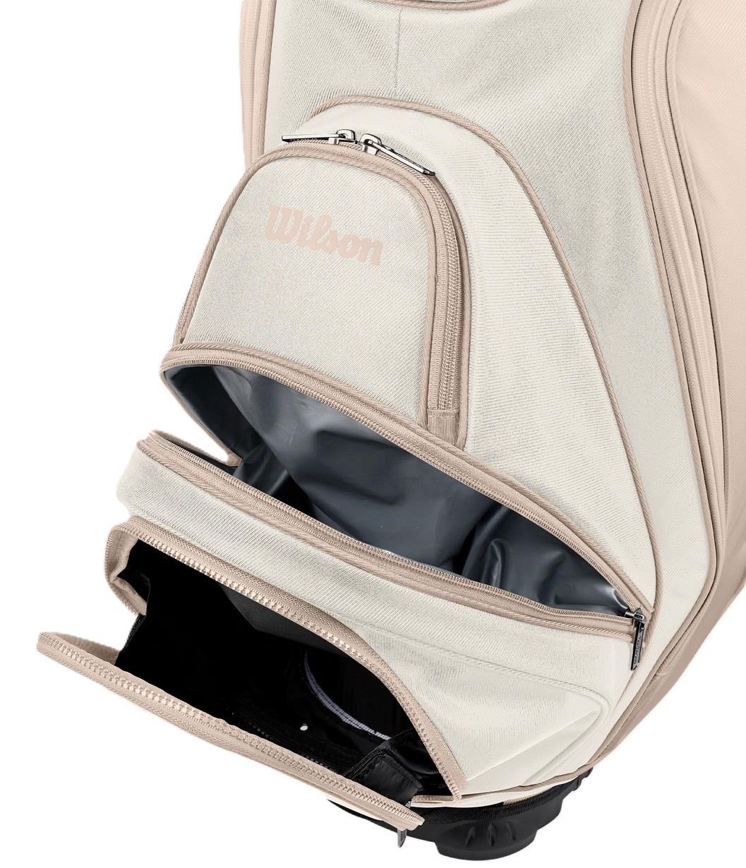 Wilson Aurora dames cart bag, off white/beige