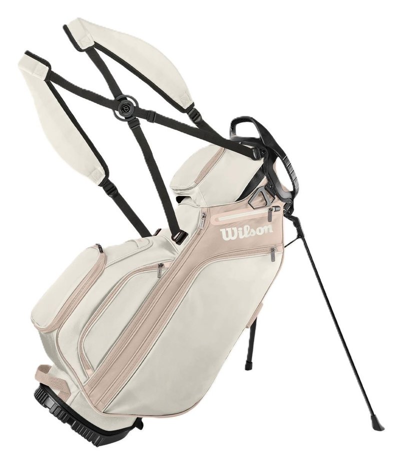 Wilson Aurora dames stand bag, wit/beige