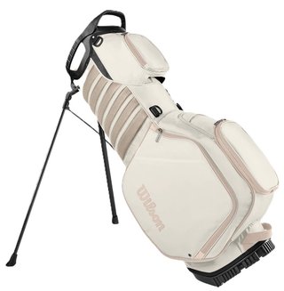 Wilson Aurora dames stand bag, wit/beige