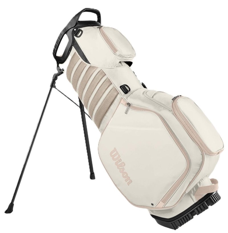 Wilson Aurora dames stand bag, wit/beige
