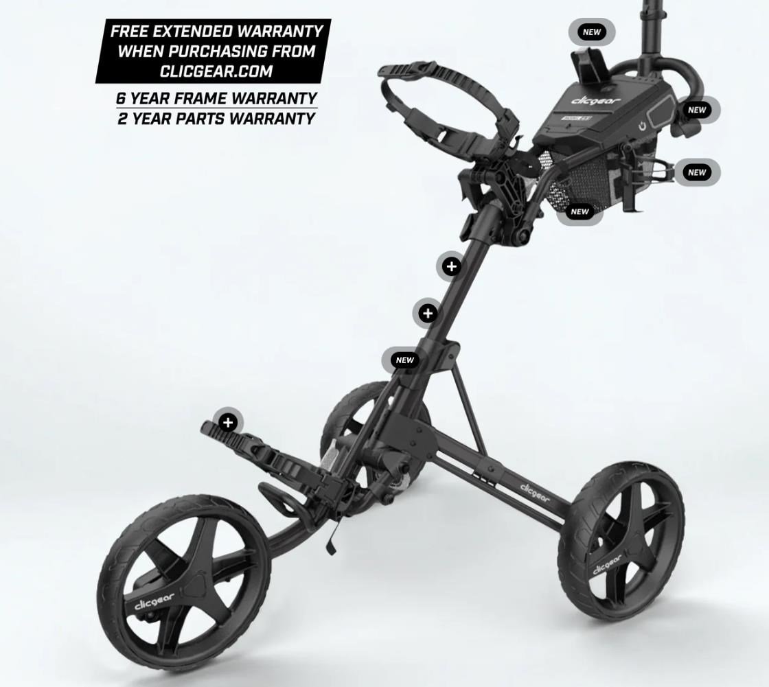 Clicgear 4.5 handkar, zwart