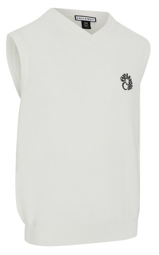 Callaway Mid Century heren vest, bright white