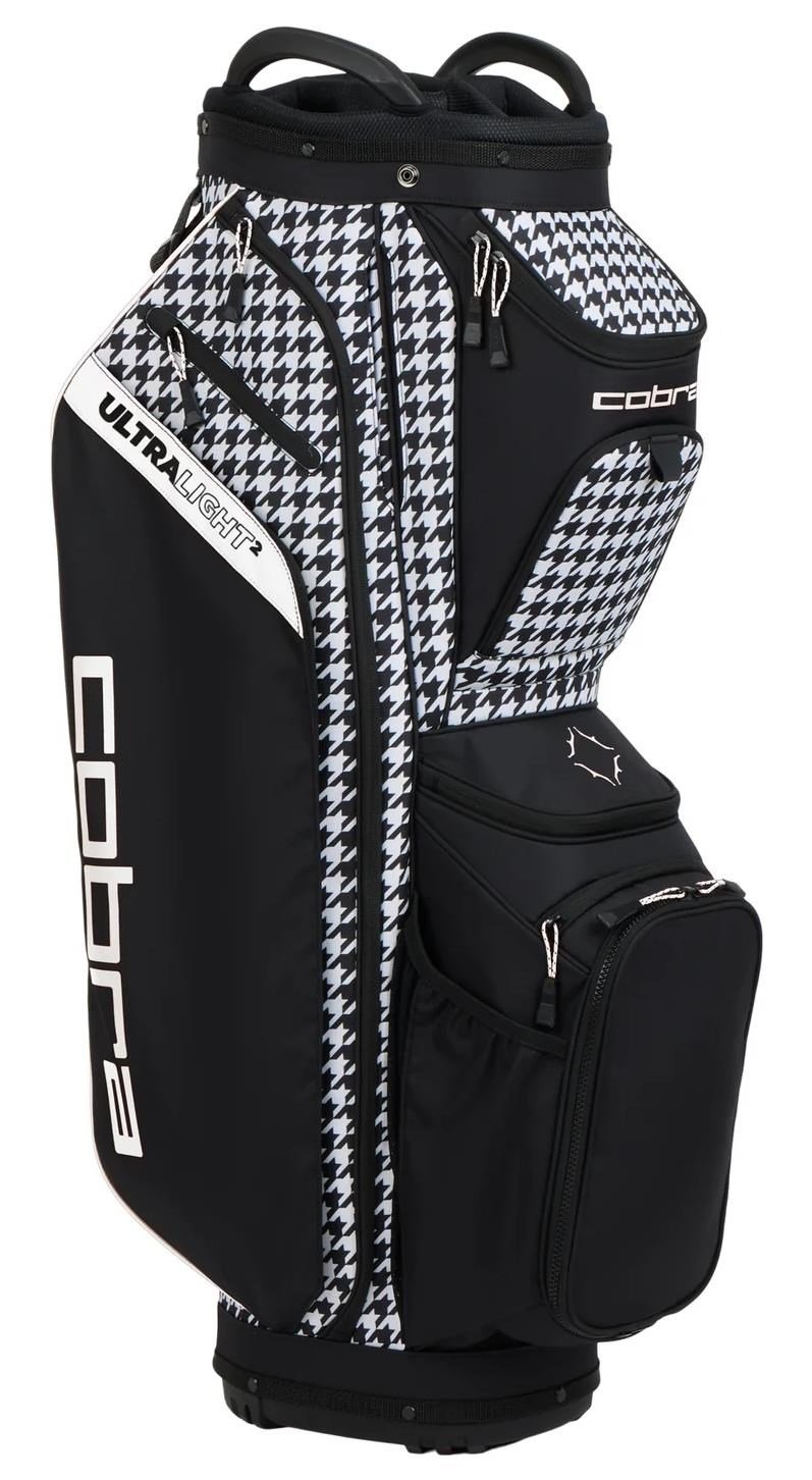 Cobra Ultralight 2 cart bag, houndstooth/melted carmel