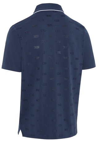 Callaway Mid Century Jacquard heren polo, medieval blue