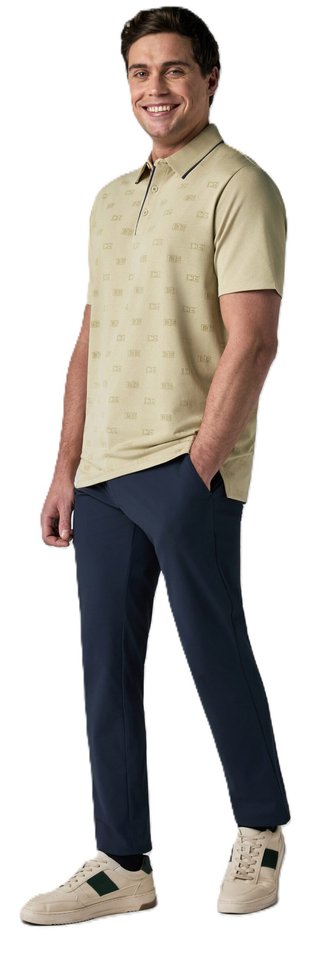 Callaway Mid Century Jacquard heren polo, fields of rye