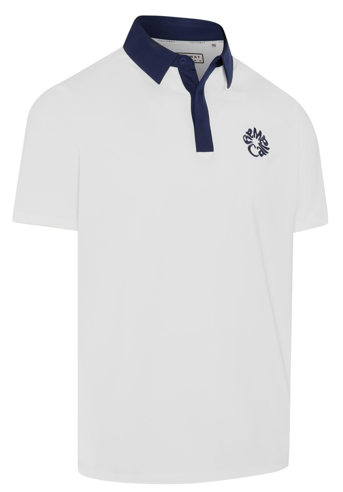 Callaway Mid Century heren polo, bright white