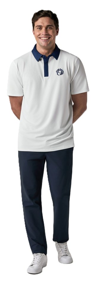 Callaway Mid Century heren polo, bright white