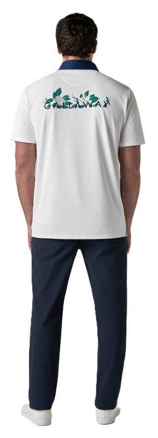 Callaway Mid Century heren polo, bright white