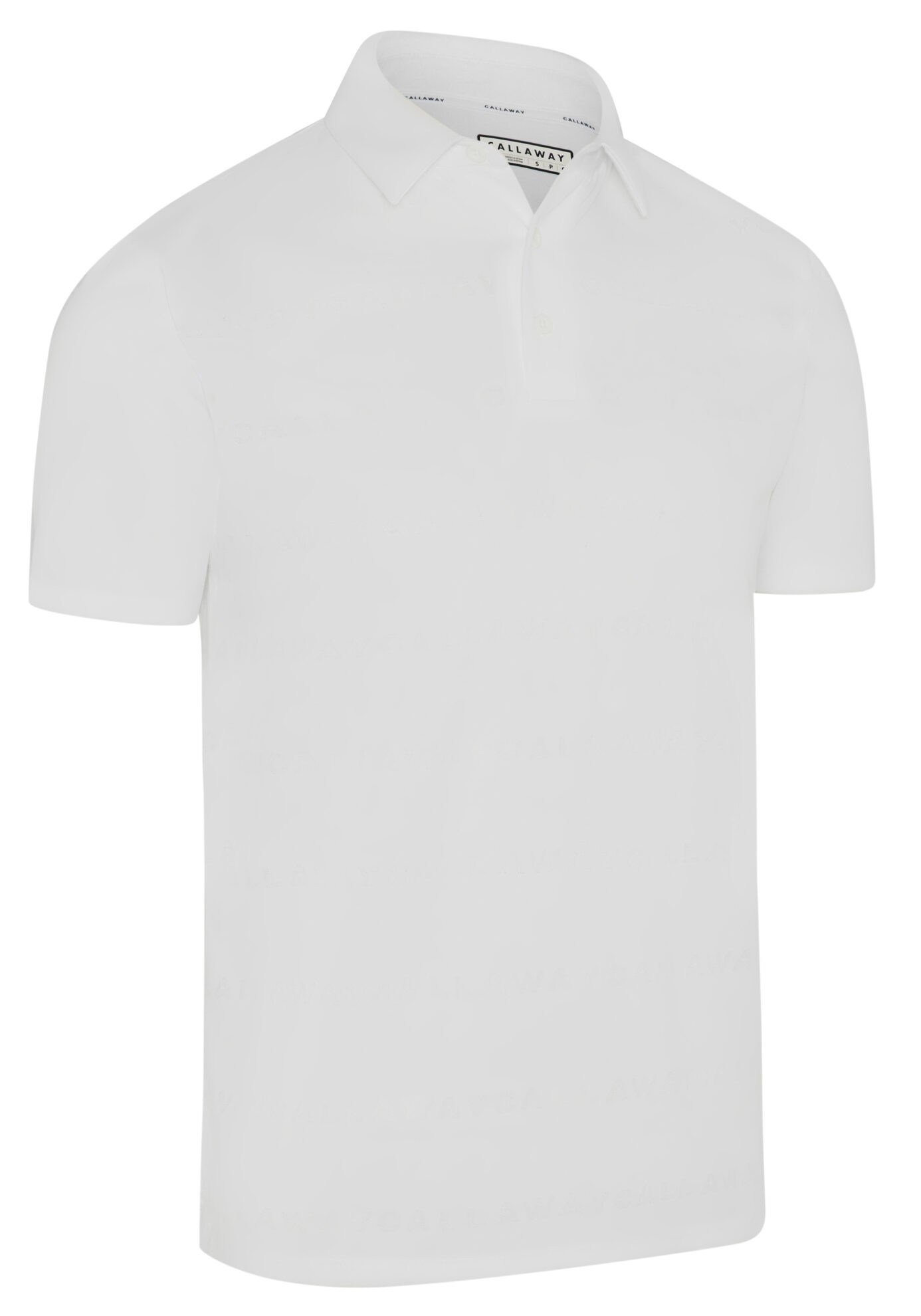 Callaway Mid Century Jacquard heren polo, bright white